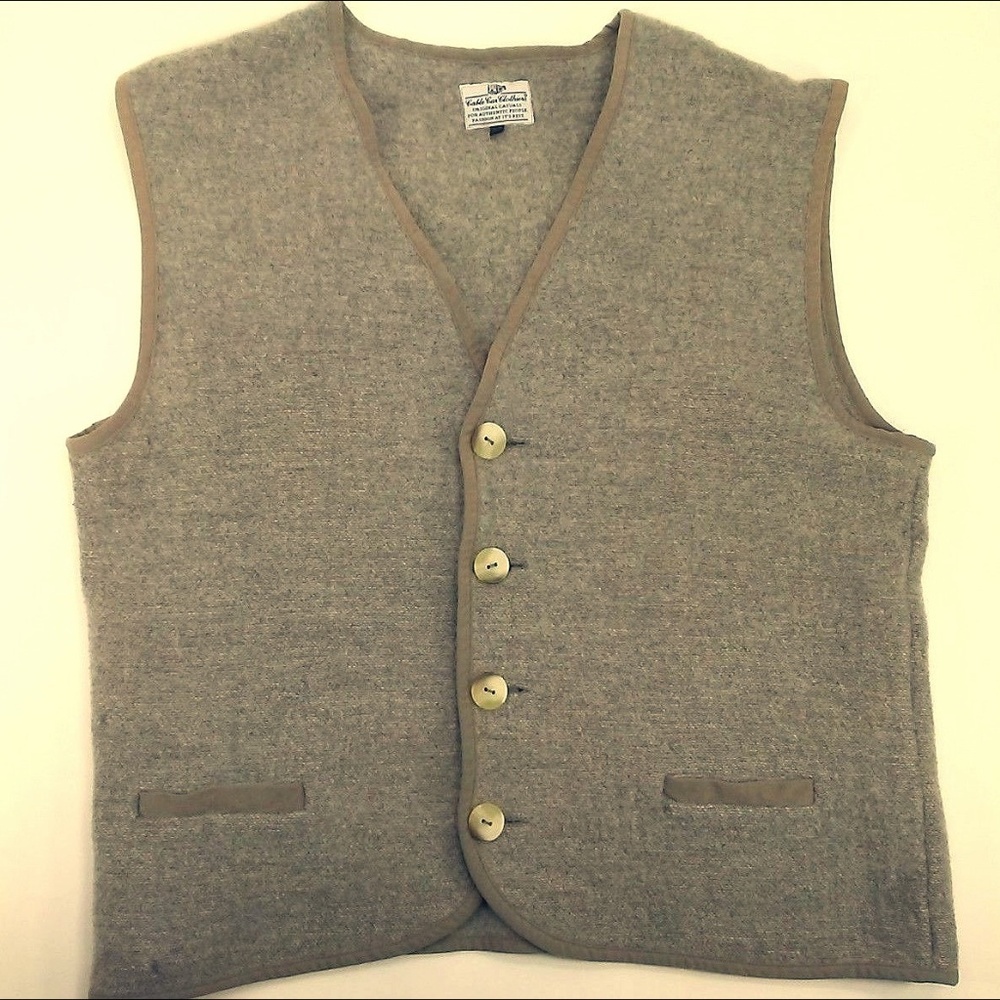 Vintage Cable Car Clothiers Wool Vest fits small